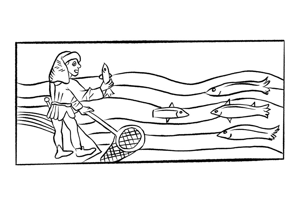 Sketch #305 - Fisherman - Hackbarth GFX